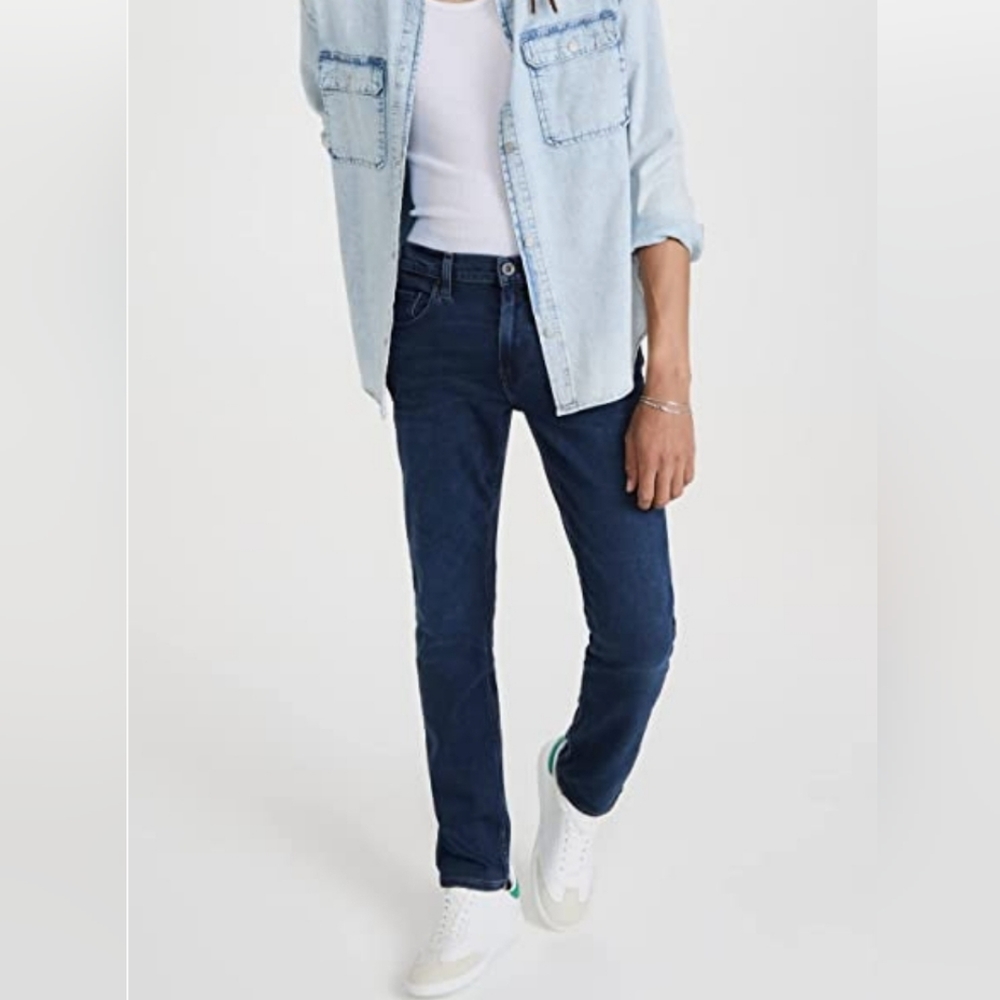 PAIGE Men's Skinny Jeans in Dark Indigo